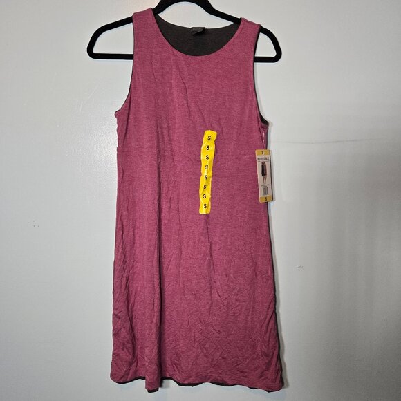 NWT 32 Degrees Cool Women's Pullover Sundress Reversible Pink/Charcoal Size S - Picture 1 of 8